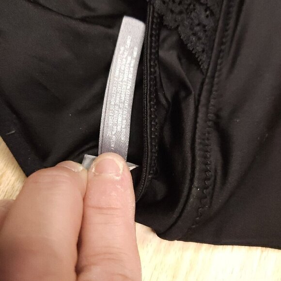 Aerie Black Bralette With Lace Back Medium - Picture 4 of 5